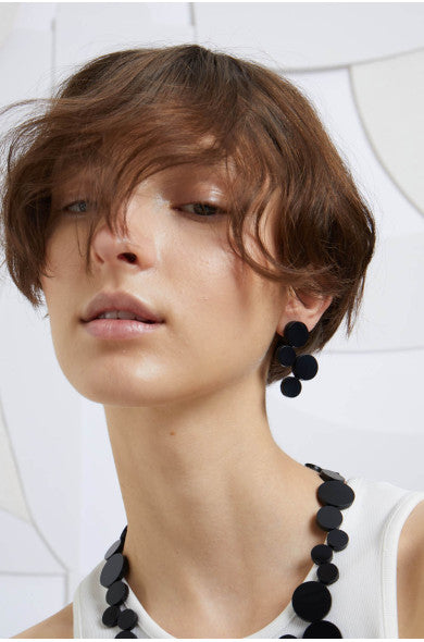 Abstract black earrings