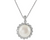 Imperial Sterling Silver Freshwater Cultured Pearl & Diamond Accent Flower Pendant
