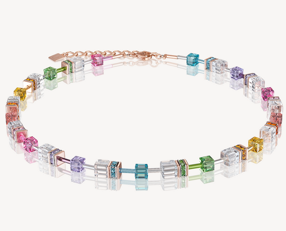 GeoCUBE® Necklace multicolour-crystal