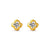 1/2 ctw Twisted Diamond Stud Earrings In 14K Gold