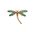 Teal and Pink 18k Gold Dragonfly
