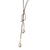 Sterling Silver Freshwater Pearl and Diamond Necklace