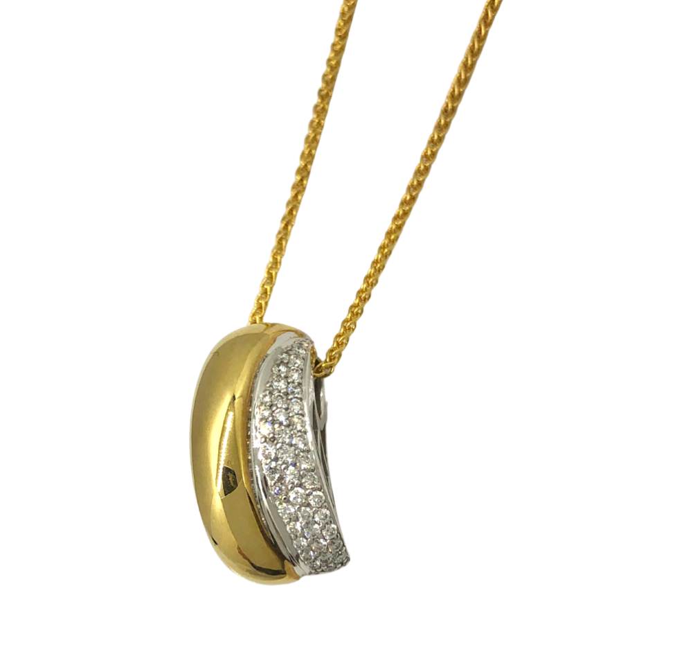 Breuning Gold and Diamond Pendant
