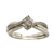 Diamond and White gold Stackable Ring