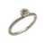 White Gold and Diamond Stackable Ring