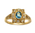 14k Gold and Aquamarine Ring