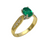 18K with Platinum Emerald Ring