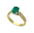 18K with Platinum Emerald Ring