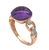 Amethyst and Diamond Fashion Ring