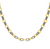 Sterling Silver & 18K Gold Italian Cable Textured Oval Link Necklace