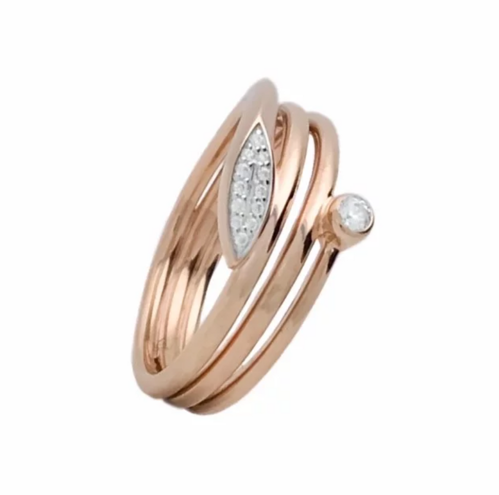 Rose Gold and Diamond Ring