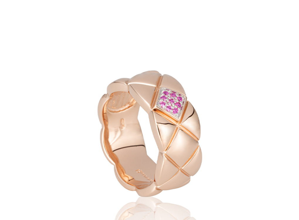 Rose Gold and Pink Sapphire Ring
