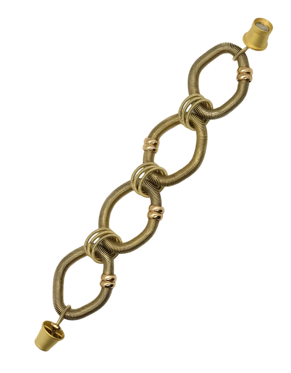 Gold Piano Wire Bracelet