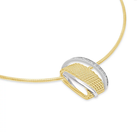 Breuning Fashion Yellow Gold and Diamond Pendant