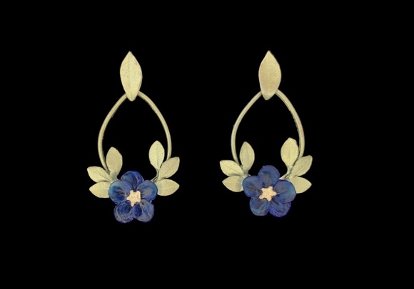 Blue Violet Earrings - Oval Post