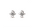 .75ctw Diamond 14K White Gold Twist Earrings