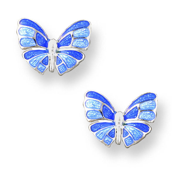Ocean Blue Butterfly Stud Earrings – Gracefulandco